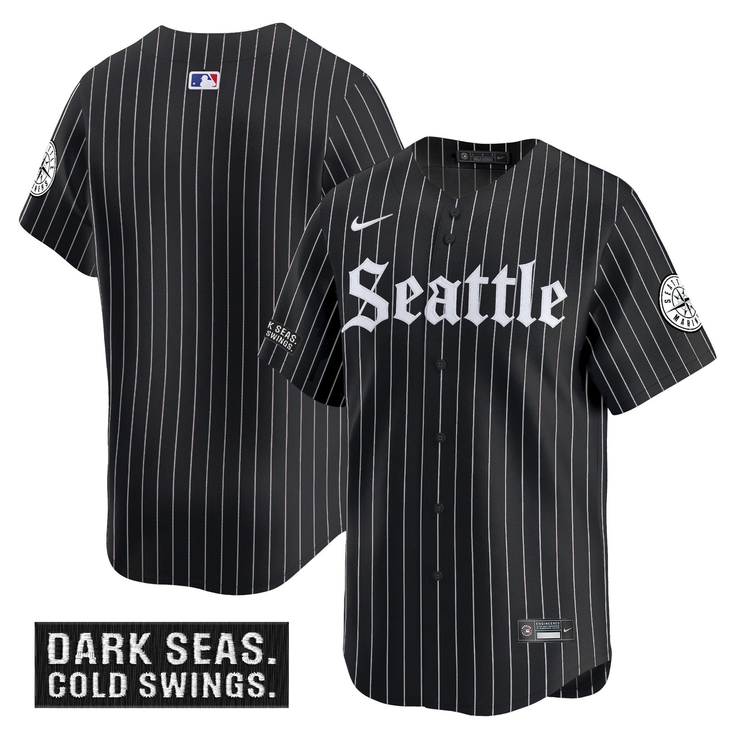 Black Pinstripe - Team