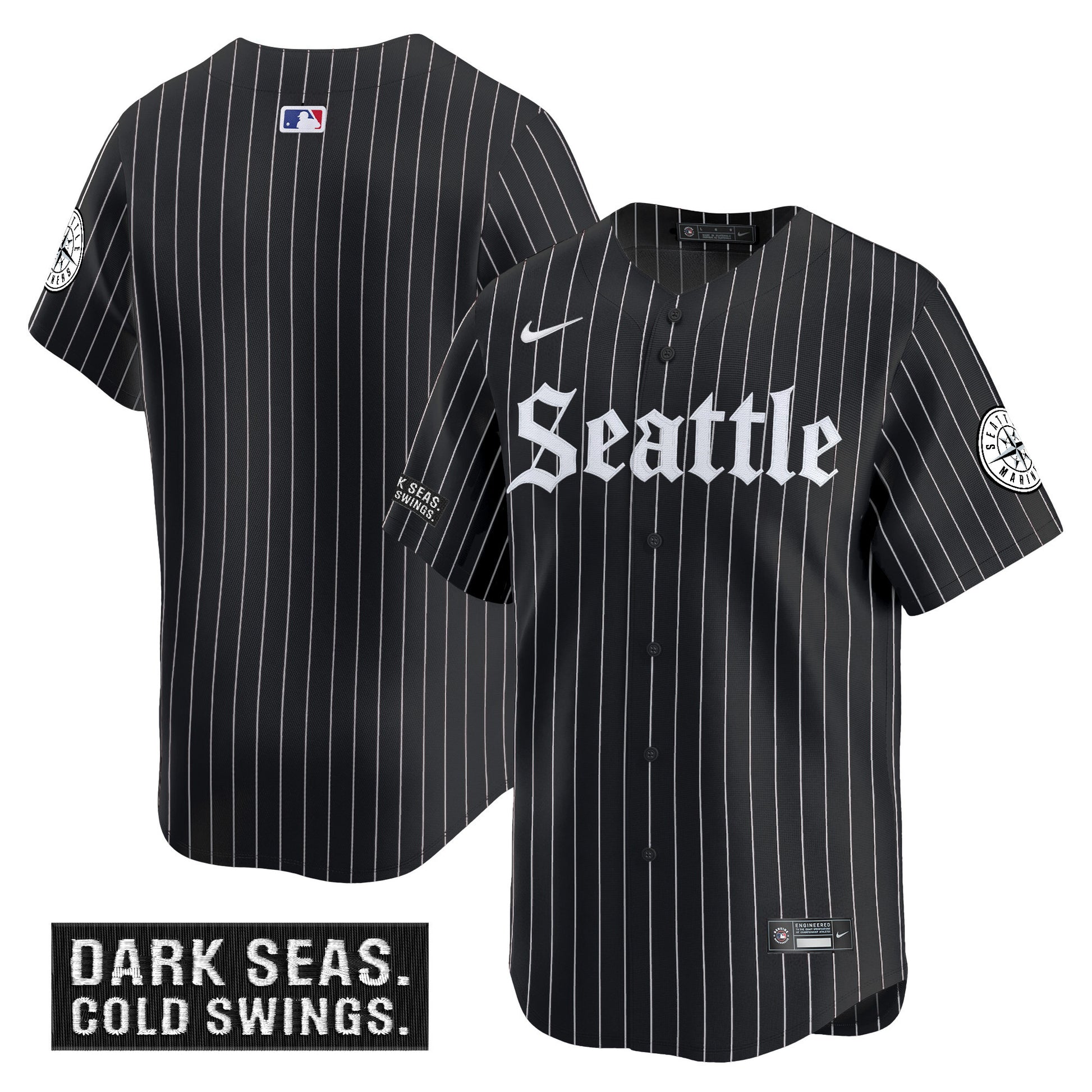 Black Pinstripe - Team