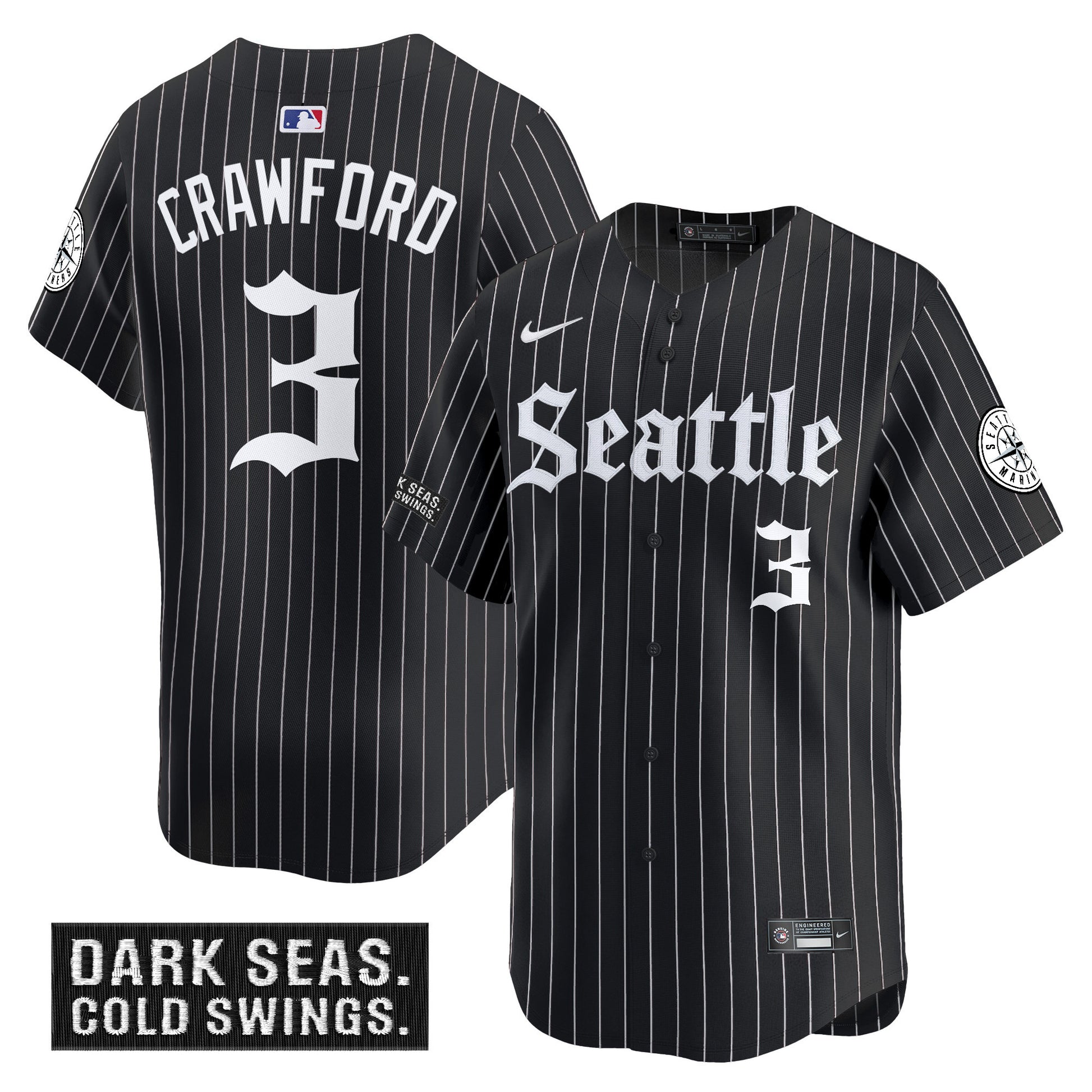 Black Pinstripe - J.P. Crawford