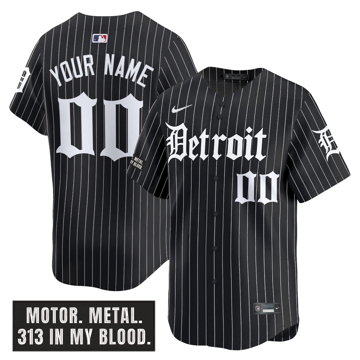 Black Pinstripe