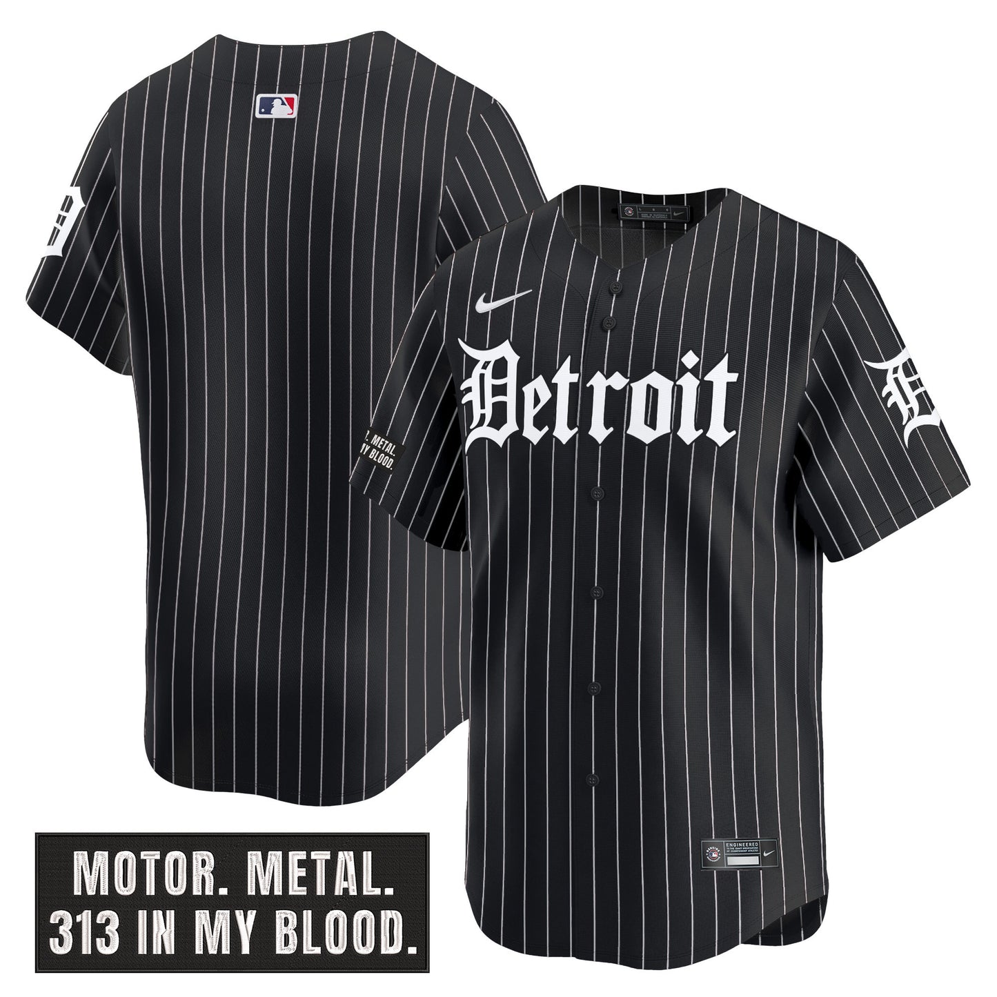 Black Pinstripe - Team