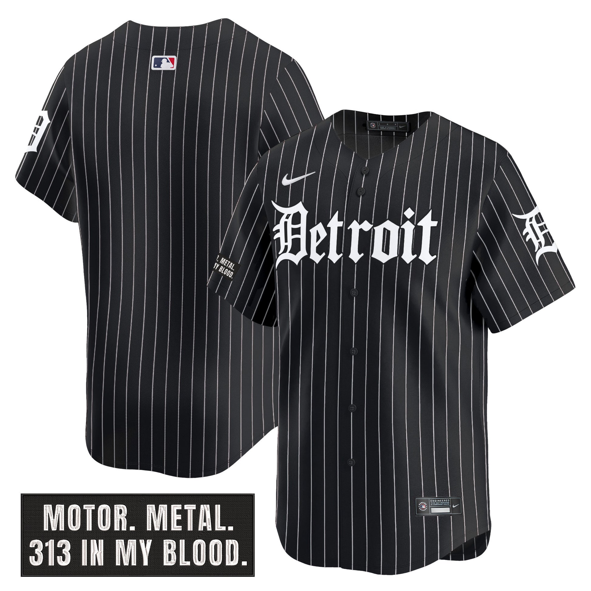 Black Pinstripe - Team