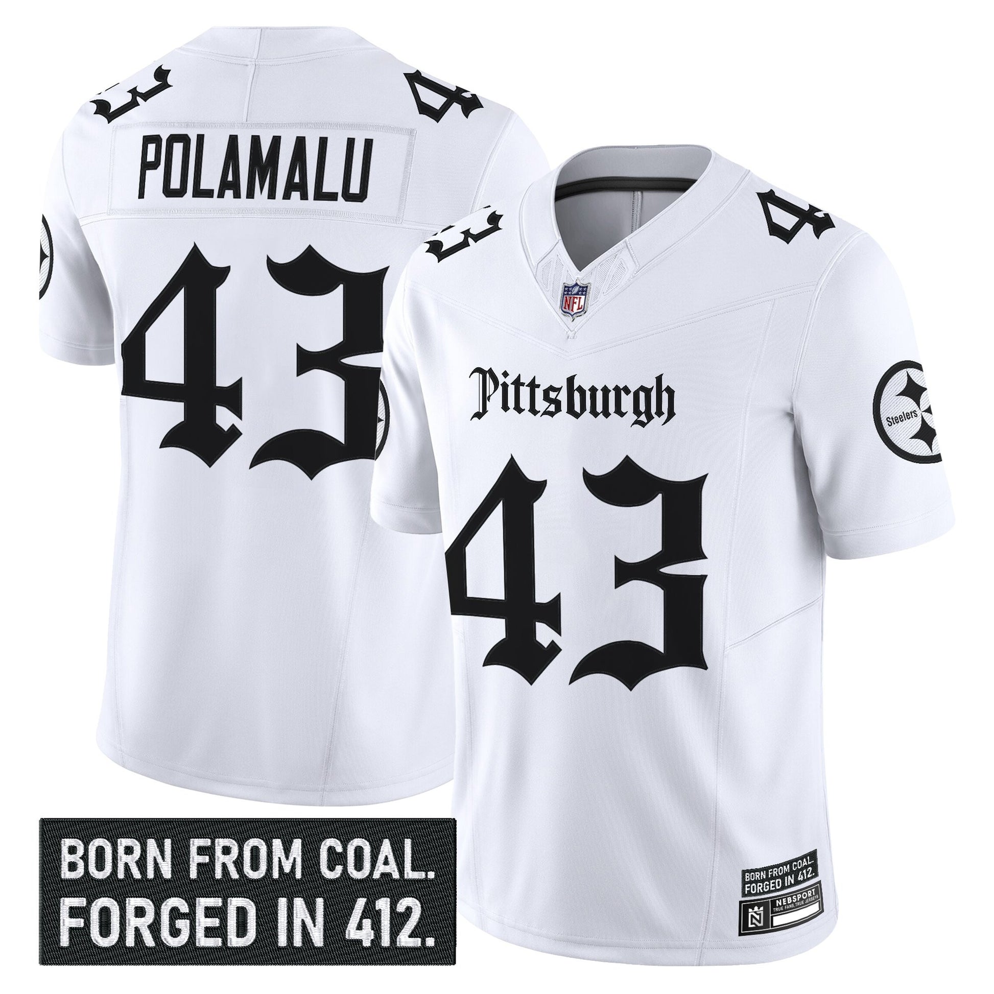 White - Troy Polamalu