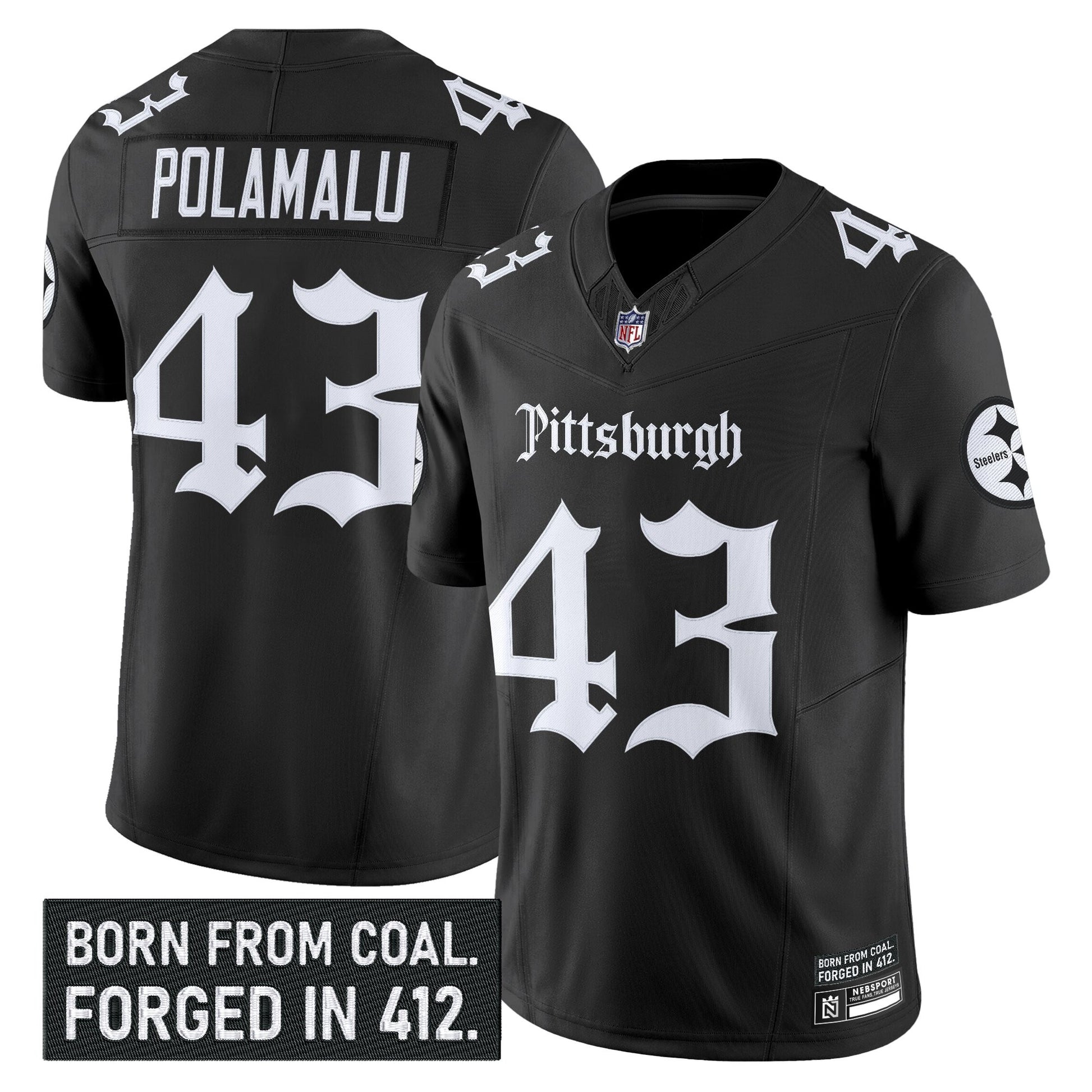Black - Troy Polamalu