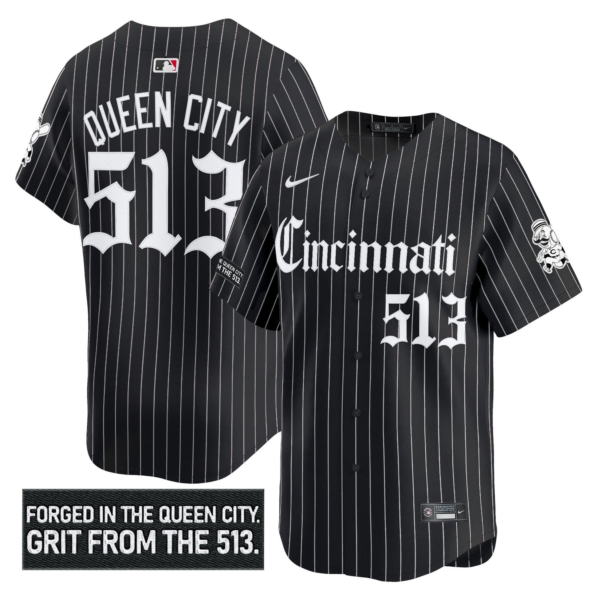 Black Pinstripe - Queen City 513
