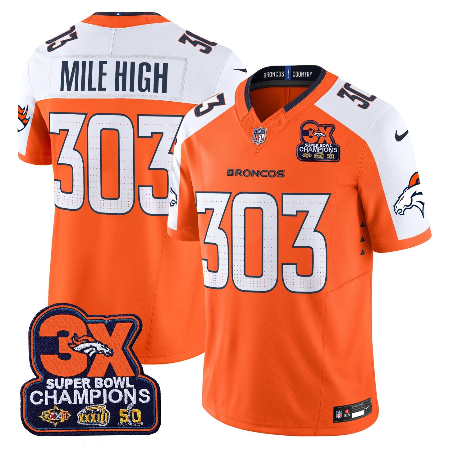 Orange Alternate - Mile High 303