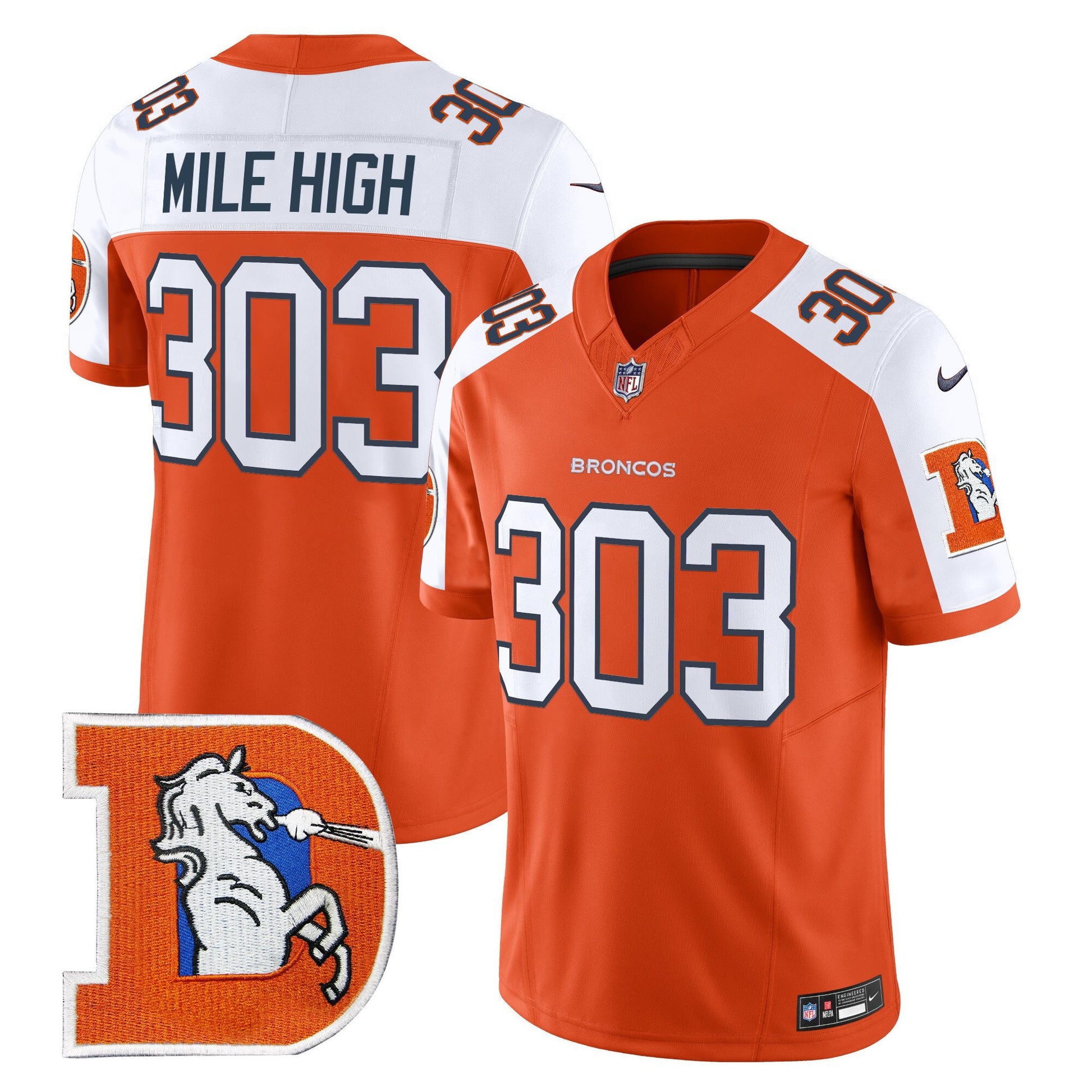 Orange Alternate - Mile High 303
