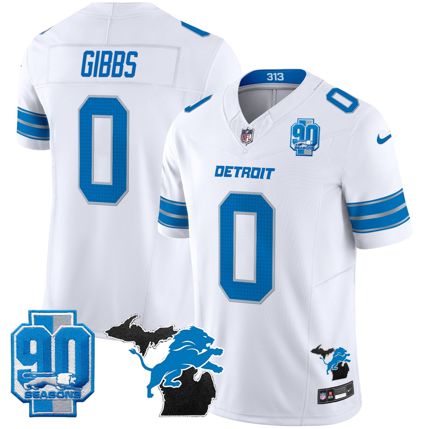 White - Jahmyr Gibbs