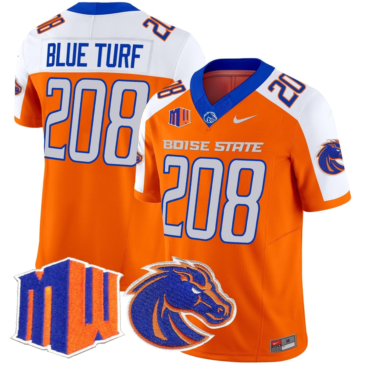 Orange Alternate - Blue Turf 208