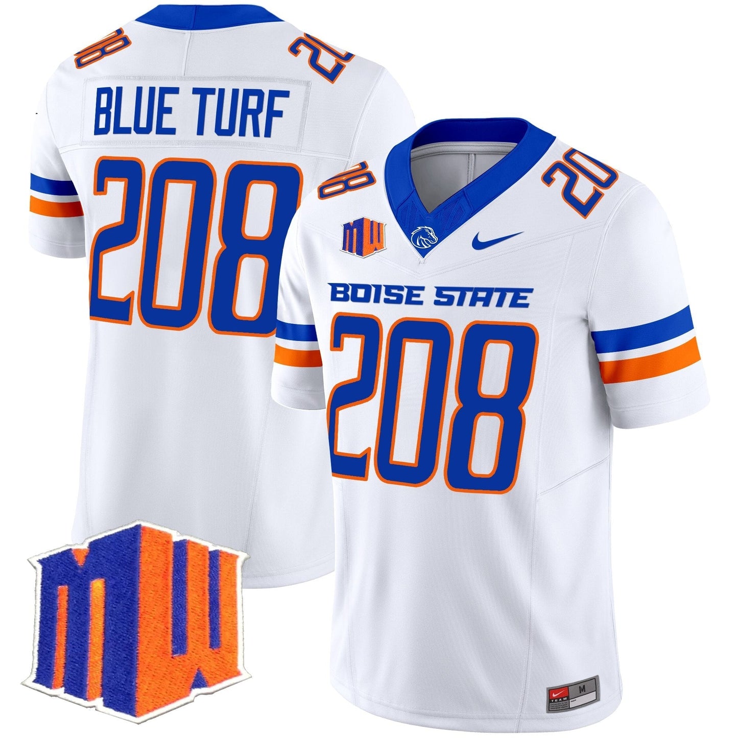 White - Blue Turf 208