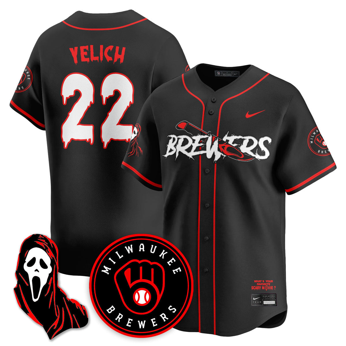 Black Red - Christian Yelich - 22