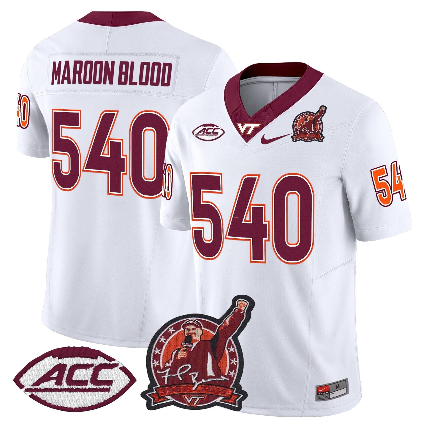 White - Maroon Blood 540