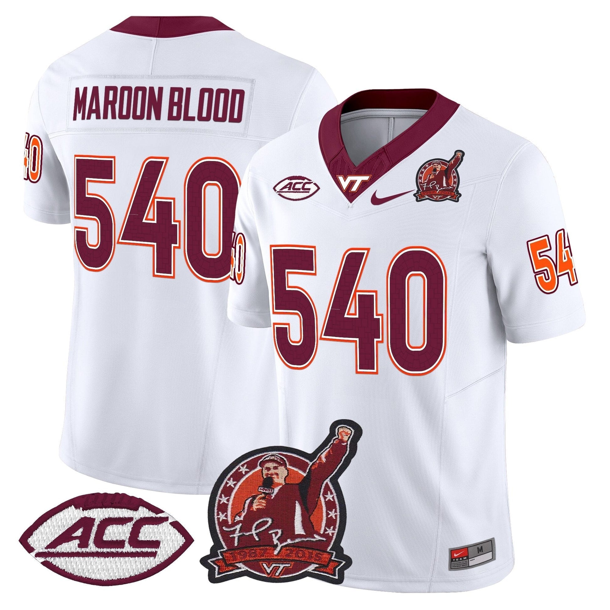 White - Maroon Blood 540