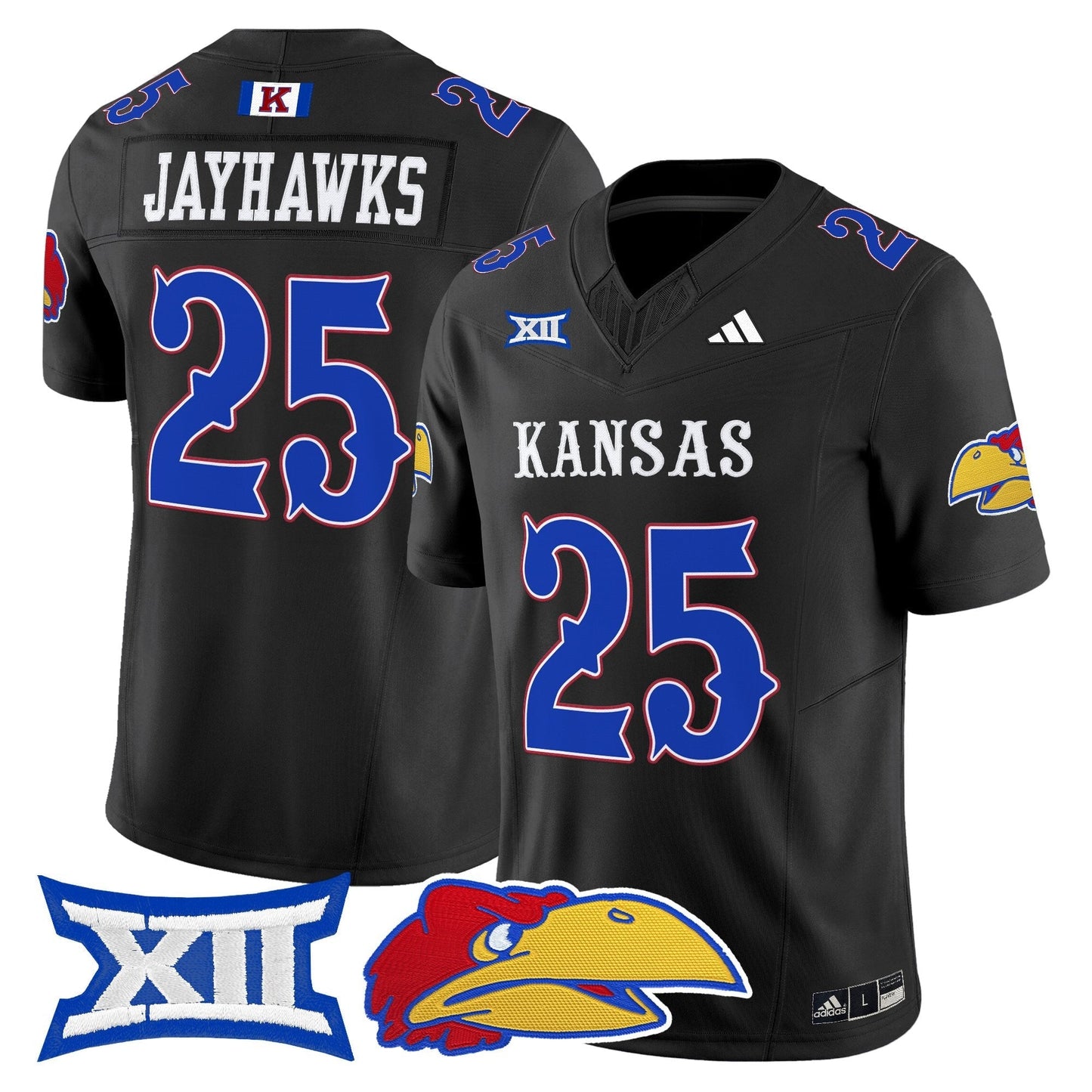 Black - #25 Jayhawks