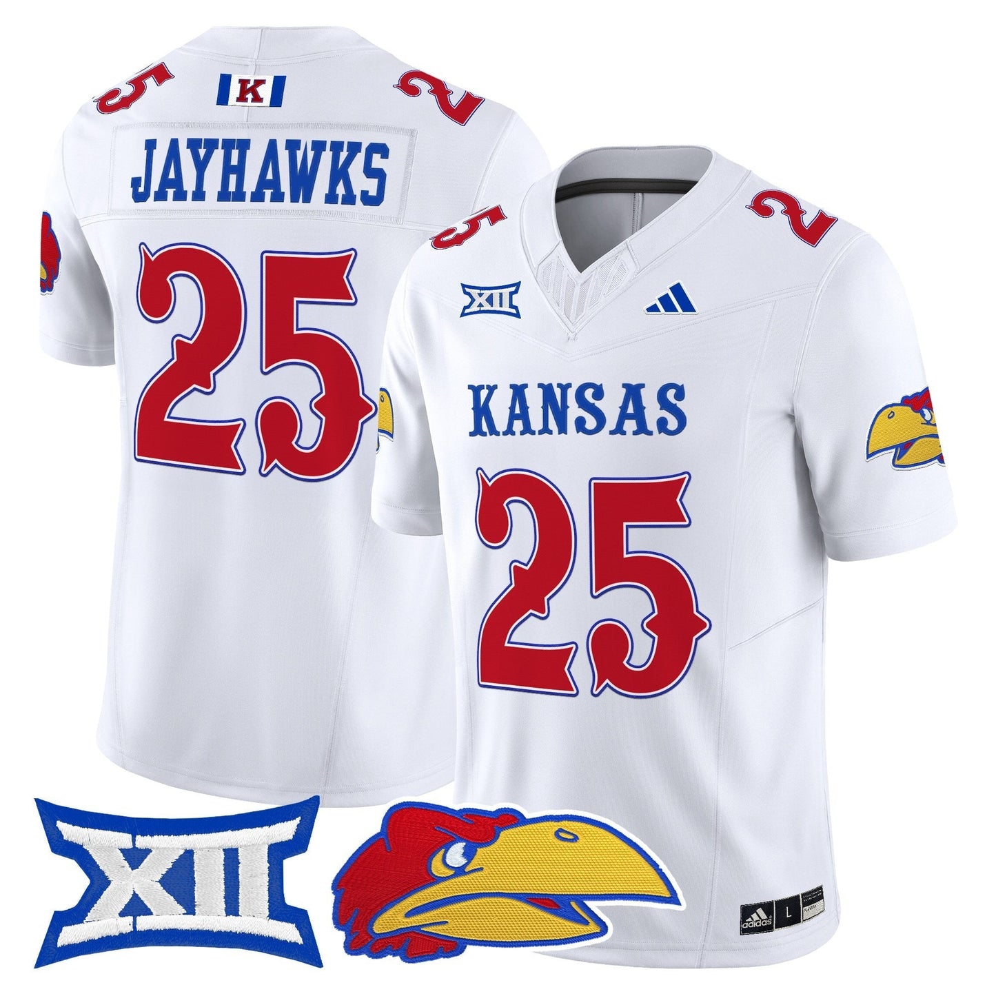 White - #25 Jayhawks