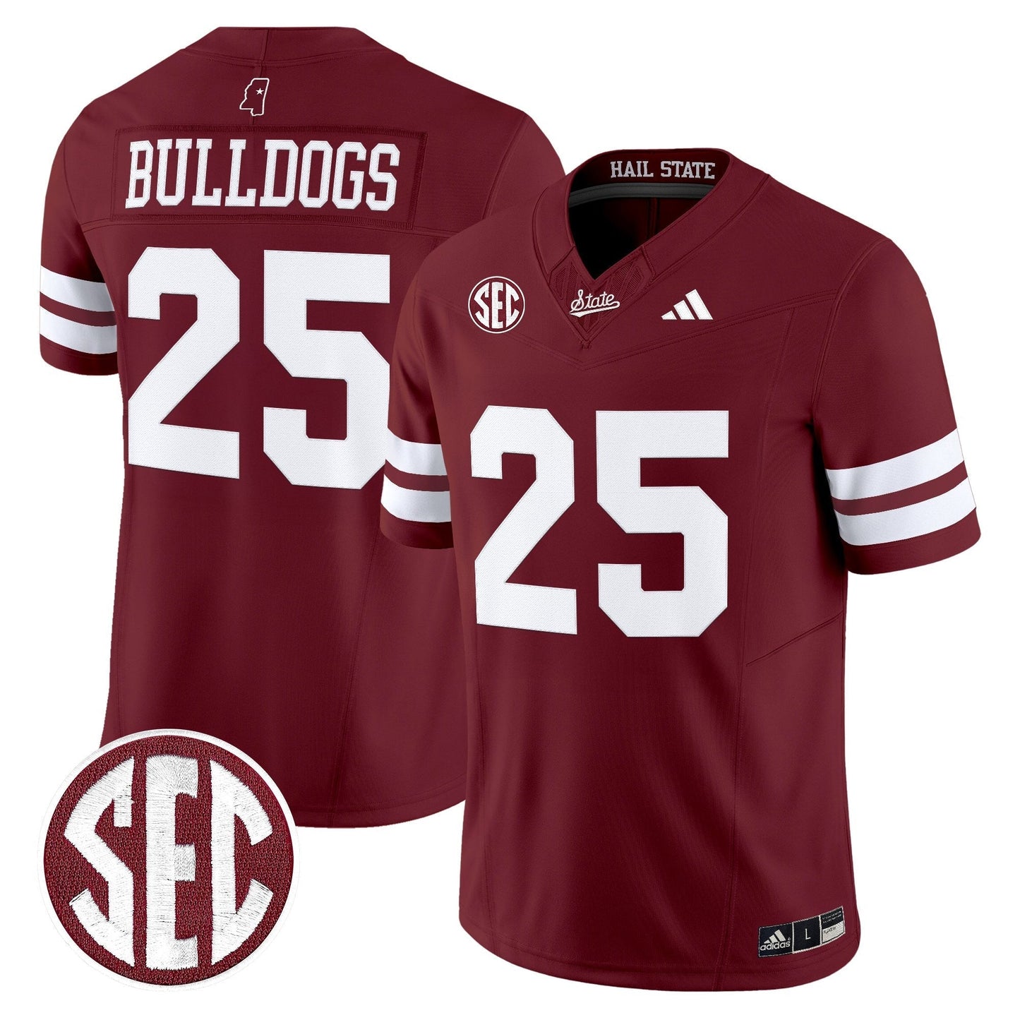 Maroon - #25 Bulldogs