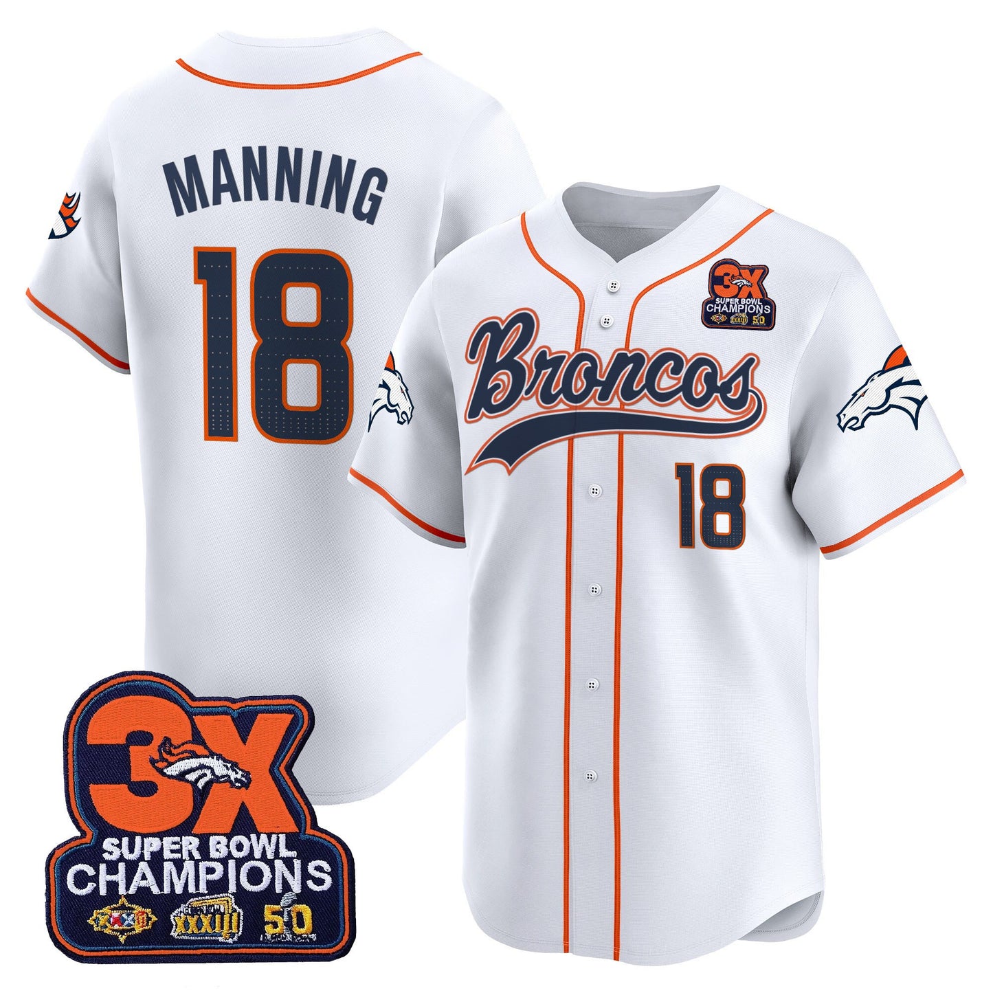 White - Peyton Manning