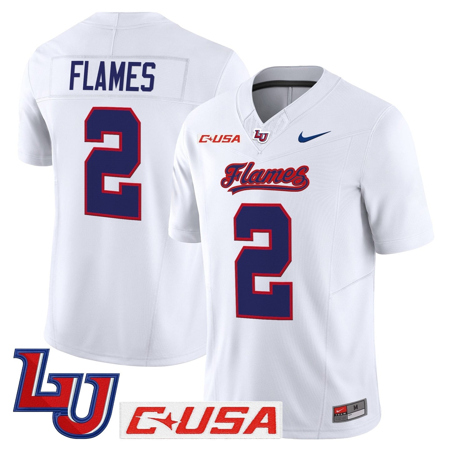 White - #25 Flames