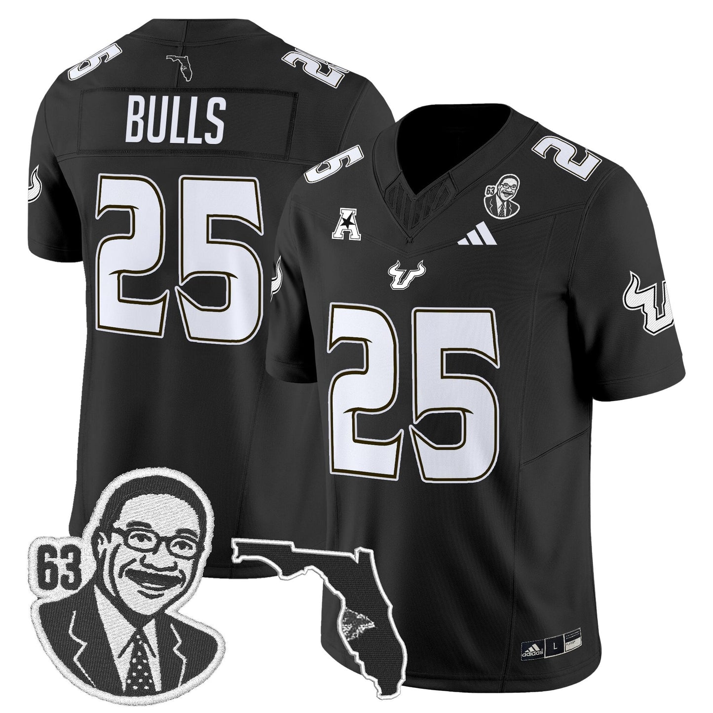 Black - #25 Bulls