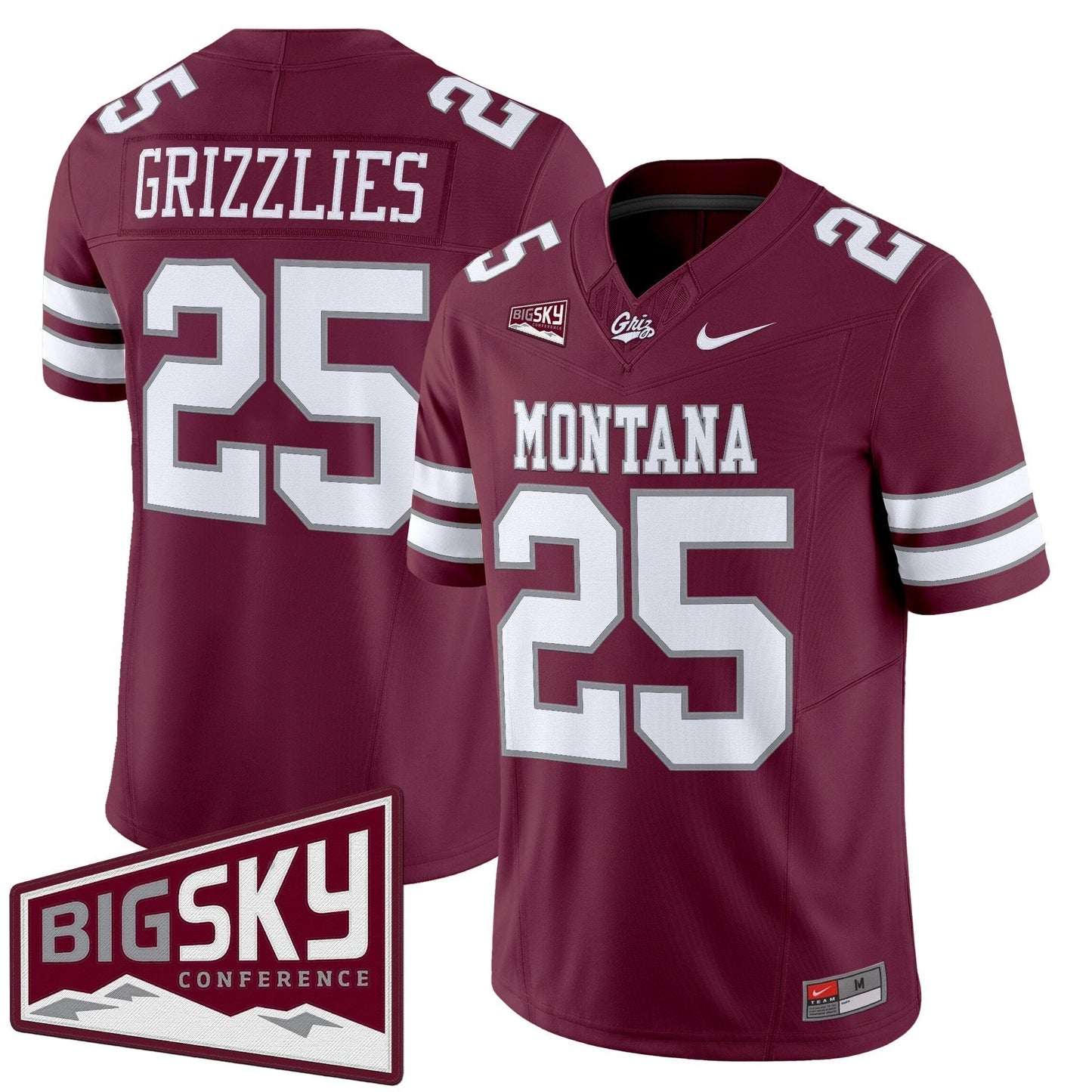 Maroon - #25 Grizzlies