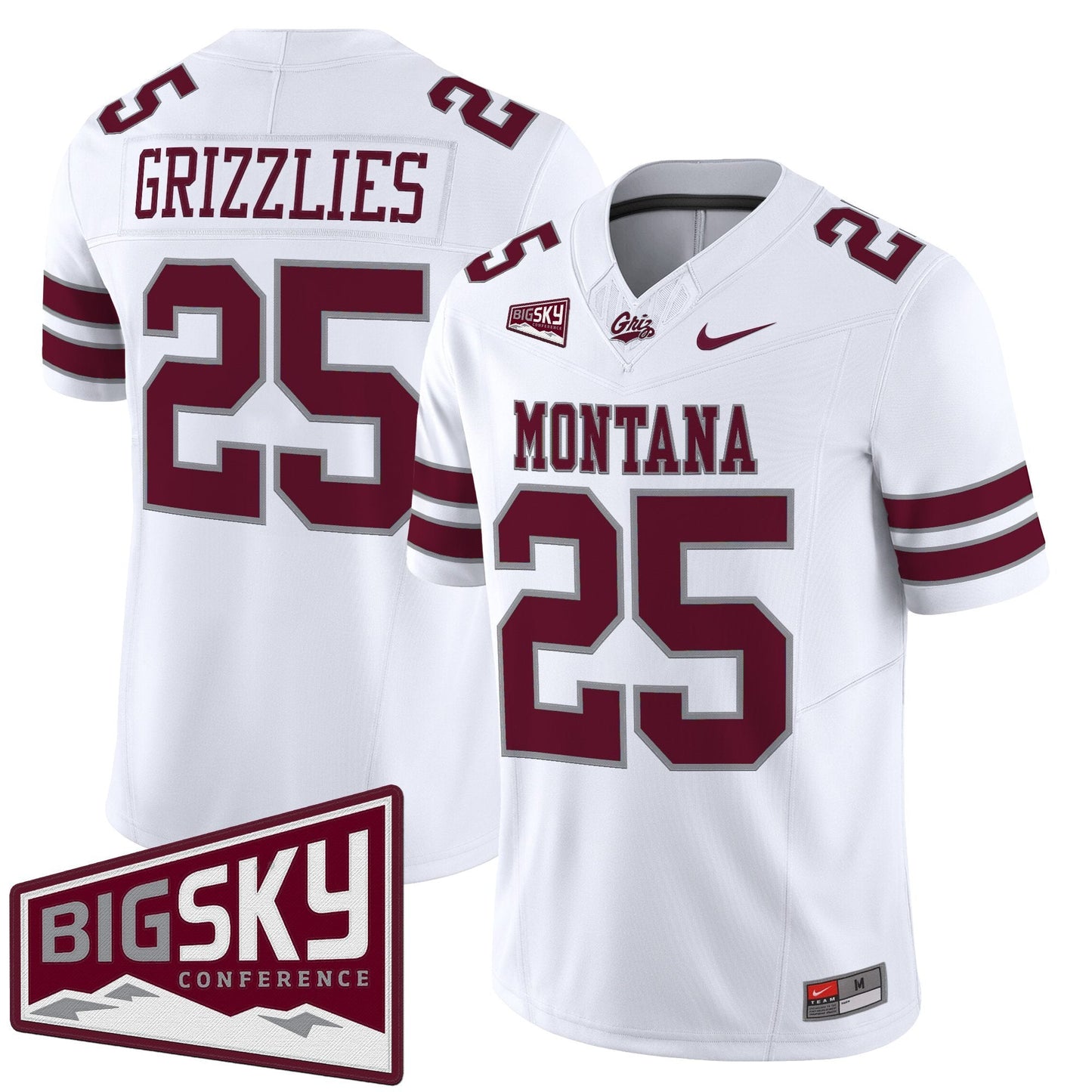 White - #25 Grizzlies