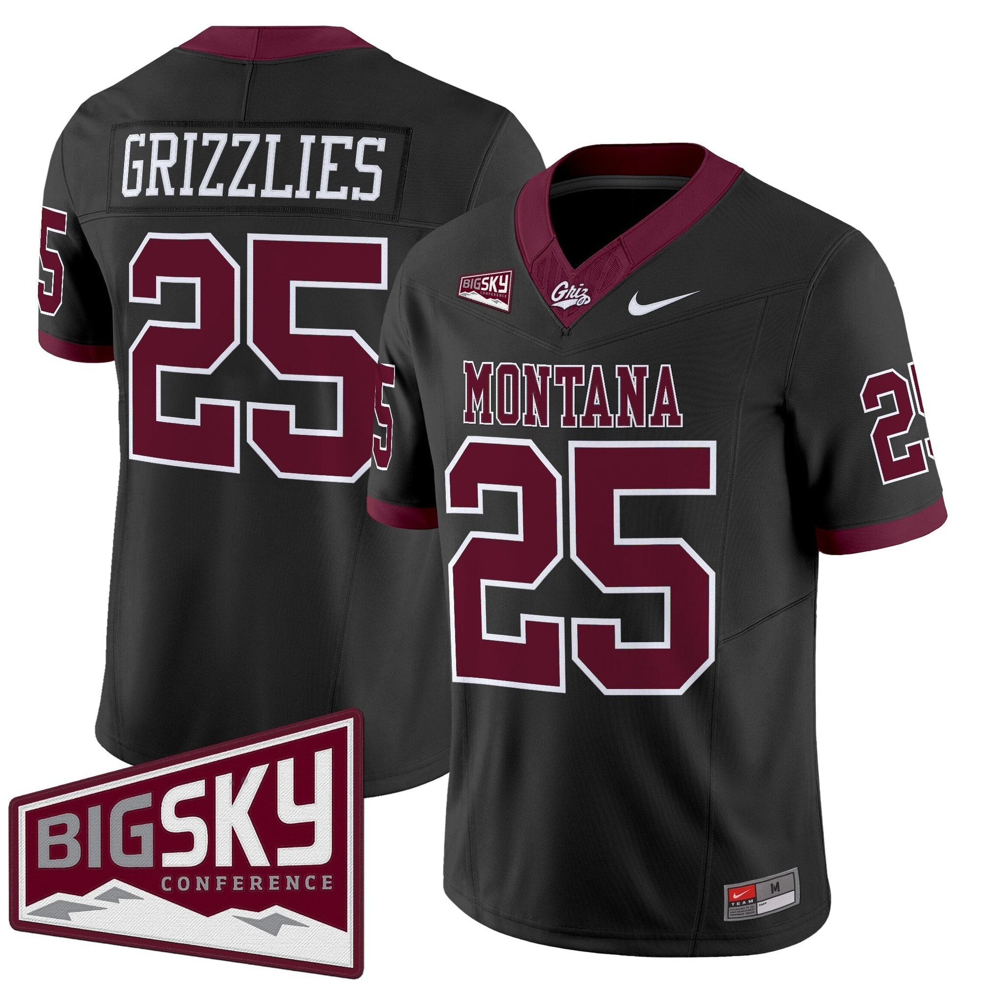 Black - #25 Grizzlies
