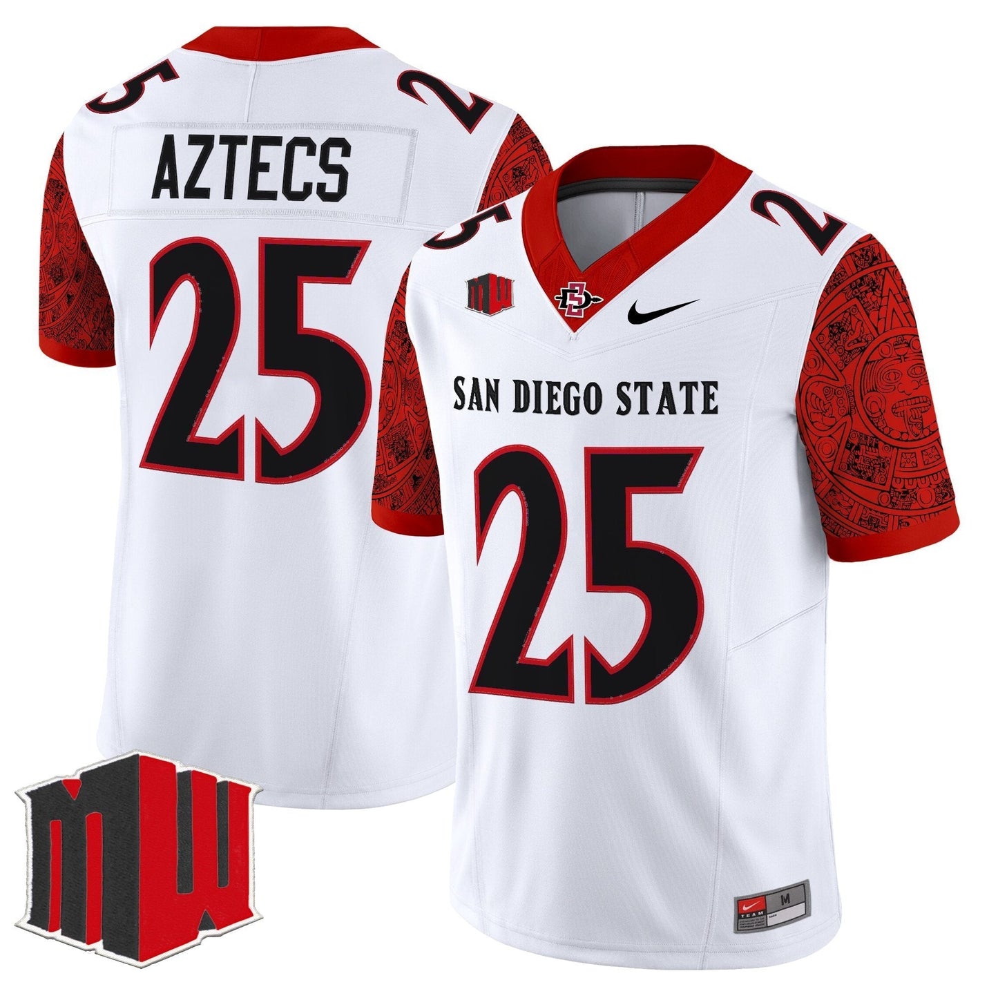 White - #25 Aztecs