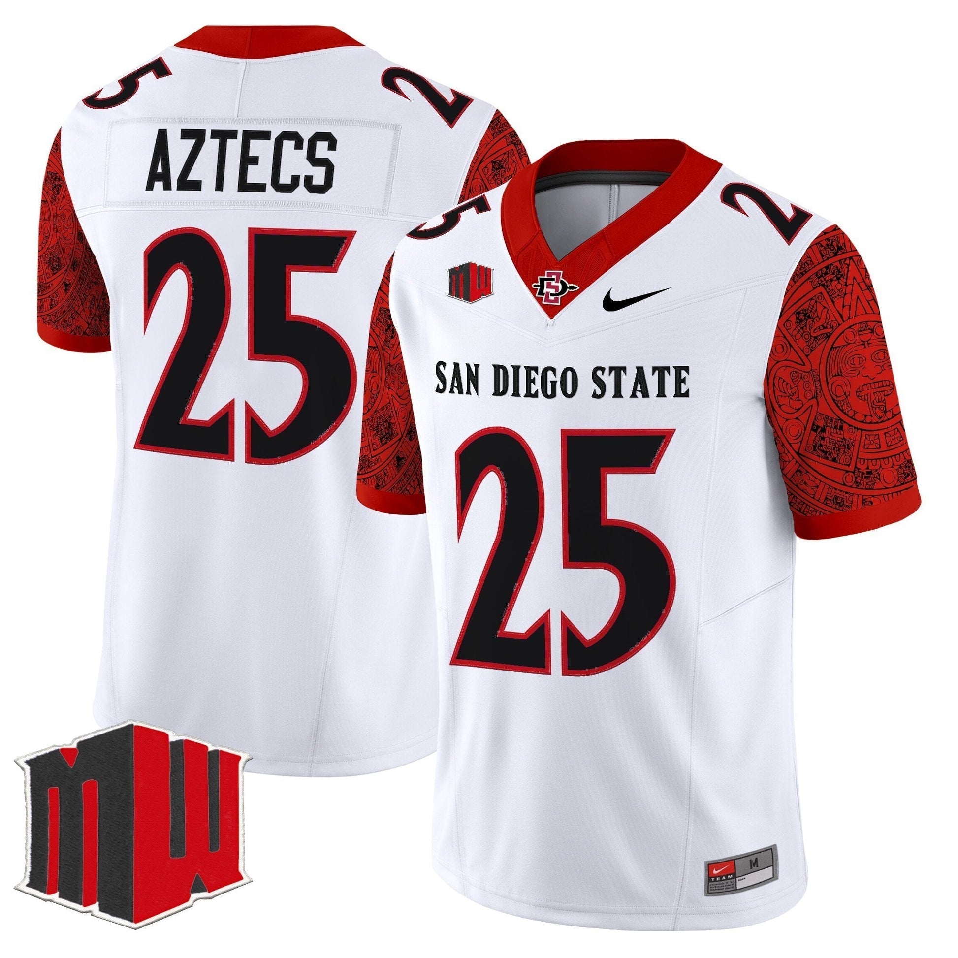 White - #25 Aztecs