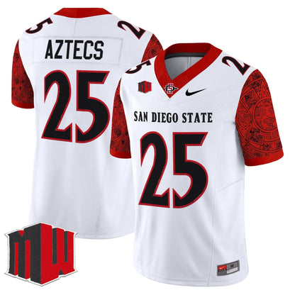 White - #25 Aztecs