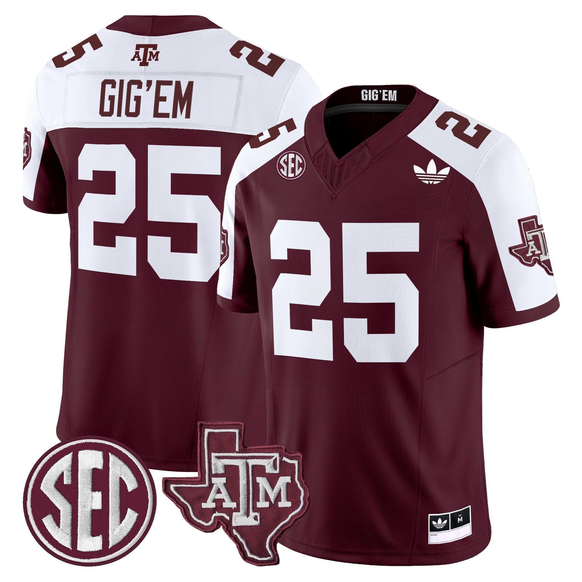 Maroon Alternate - #25 Gig'Em