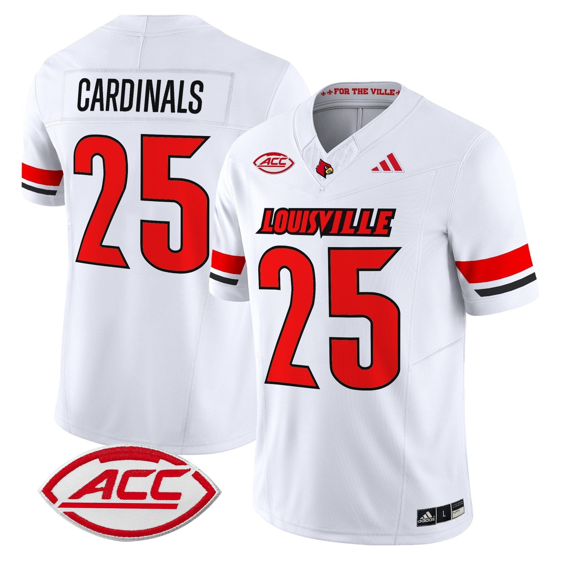 White - #25 Cardinals