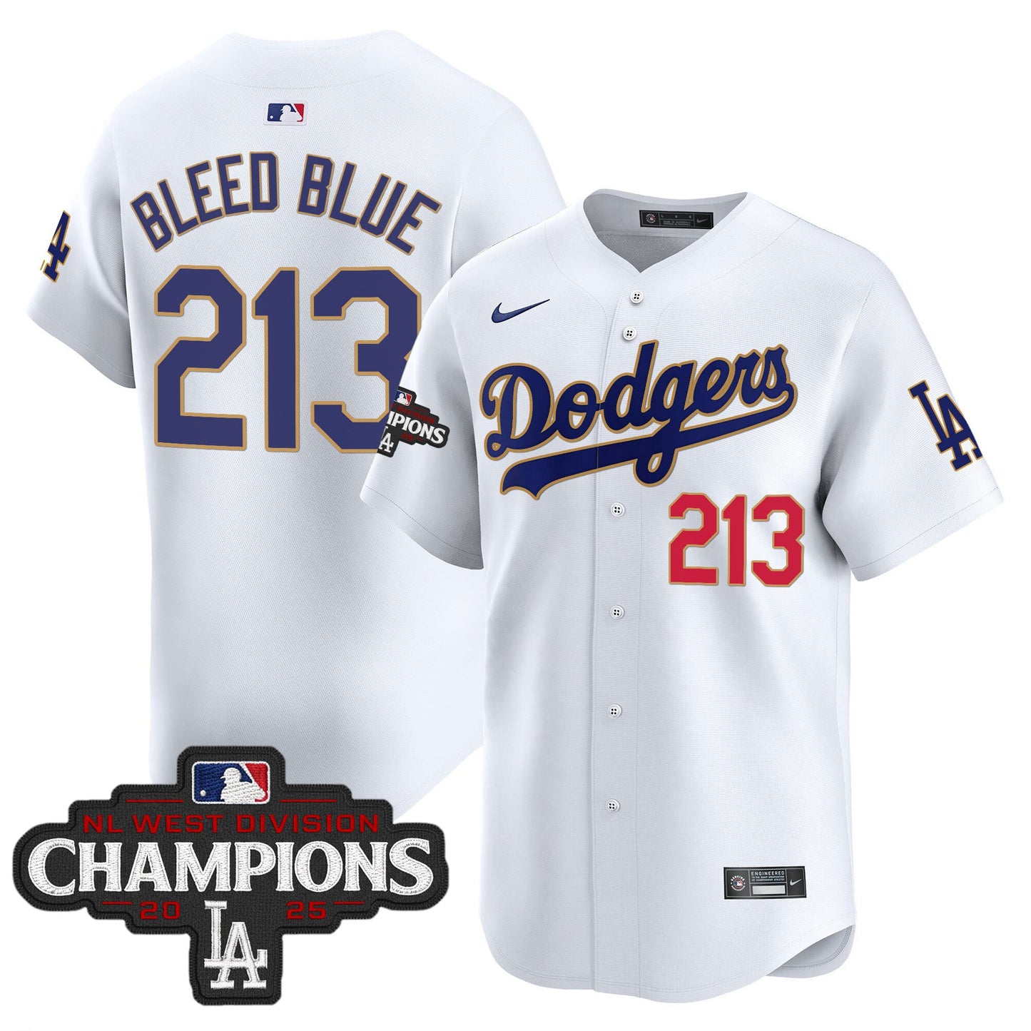 White - Bleed Blue 213