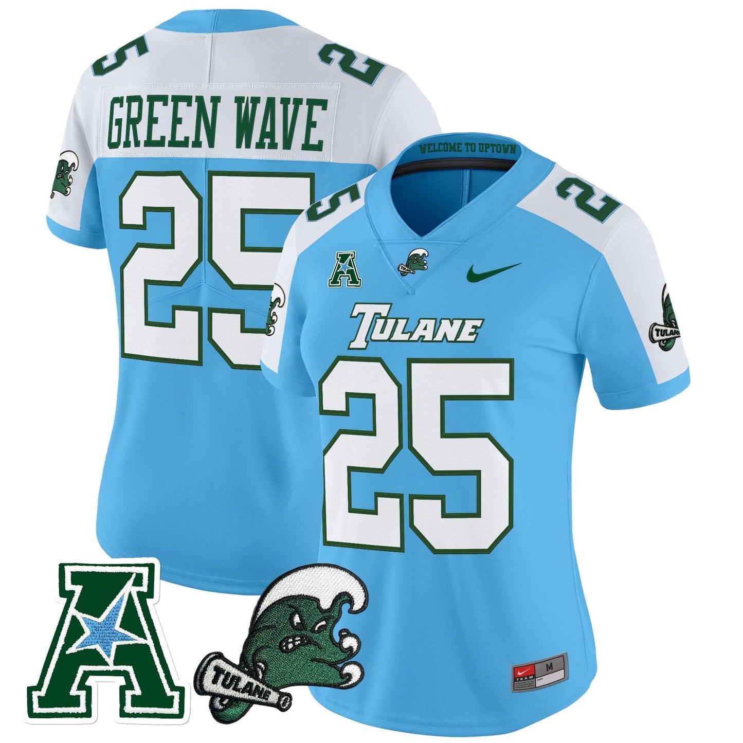 Blue Alternate - #25 Green Wave