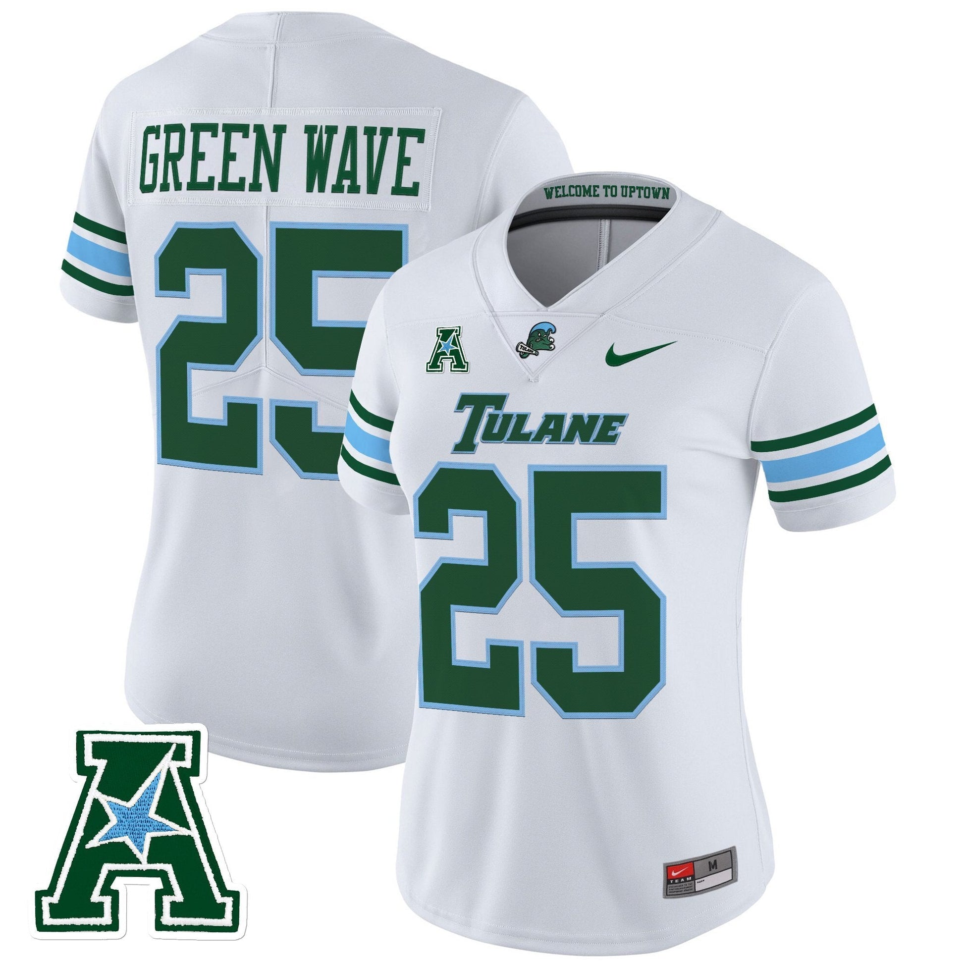 White - #25 Green Wave