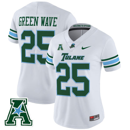 White - #25 Green Wave