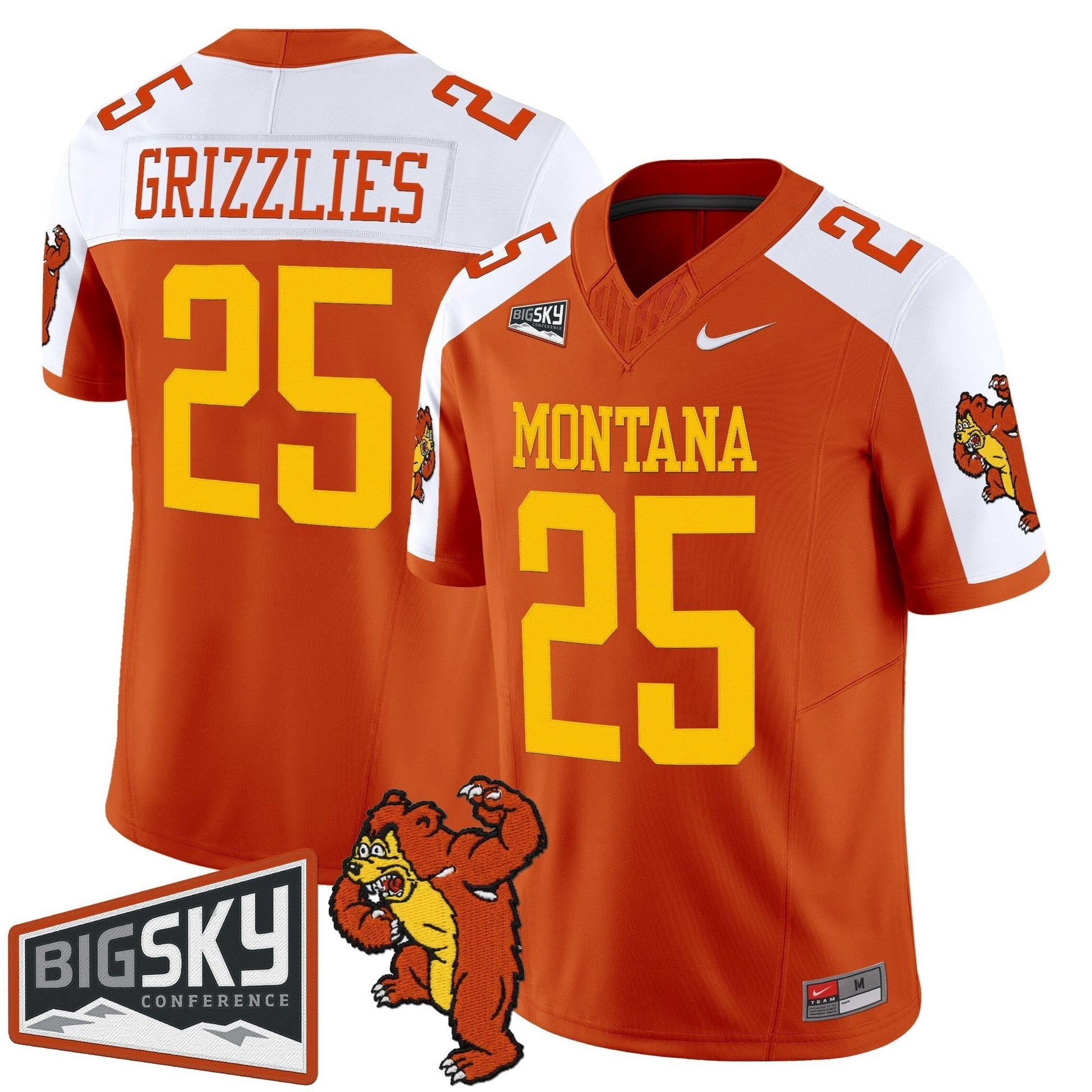 Orange Alternate - #25 Grizzlies