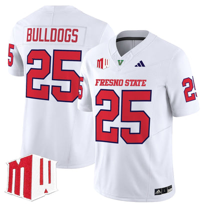 White - #25 Bulldogs