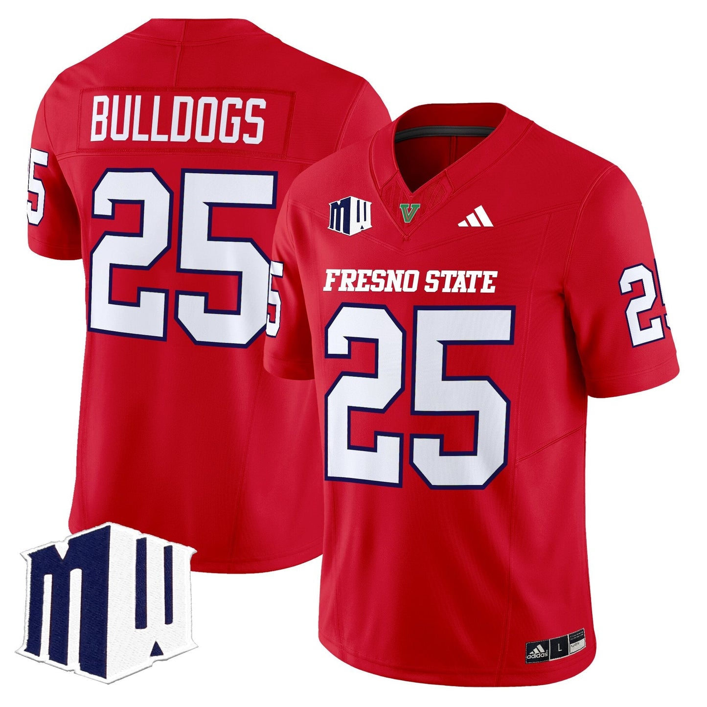 Red - #25 Bulldogs