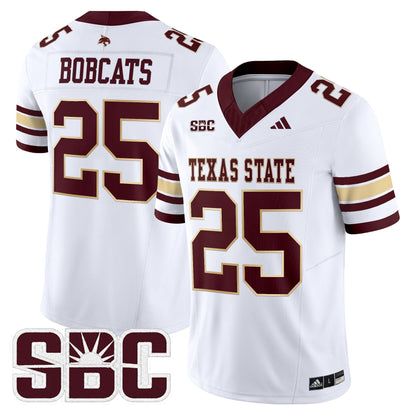 White - #25 Bobcats
