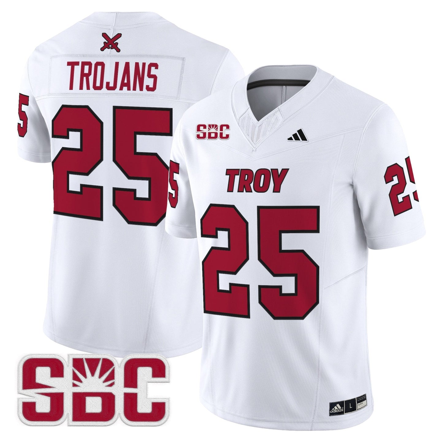 White - #25 Trojans