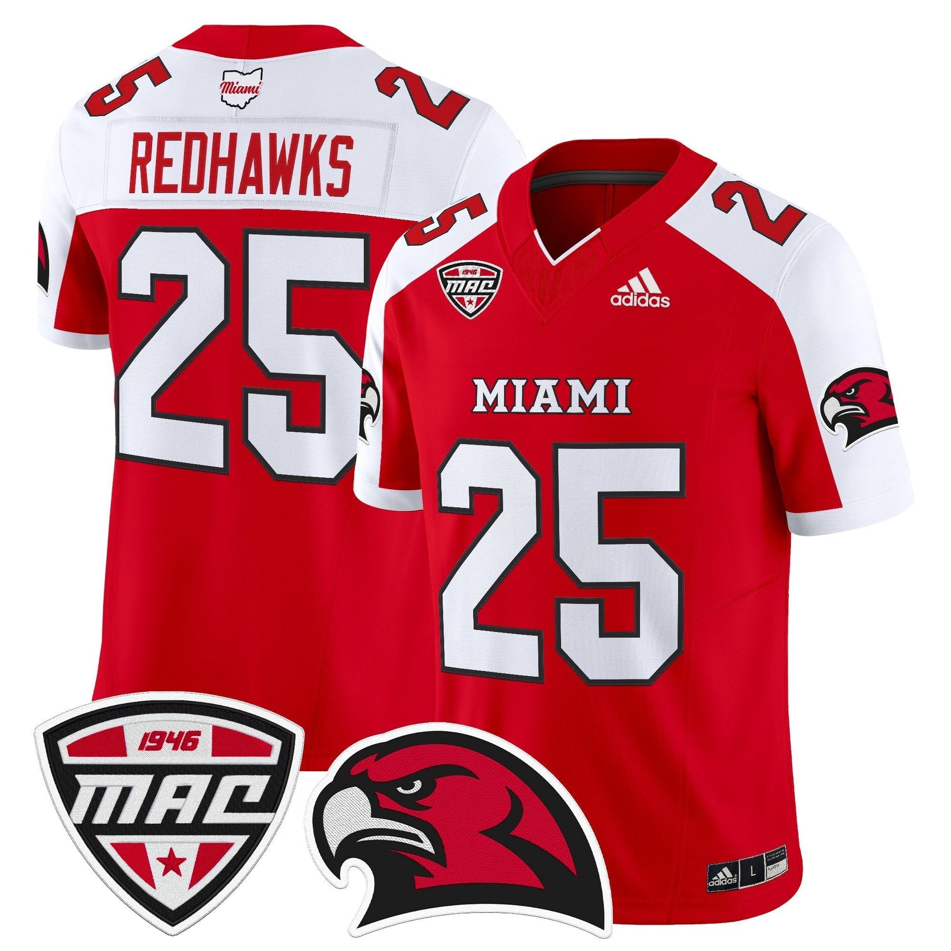 Red Alternate - #25 RedHawks