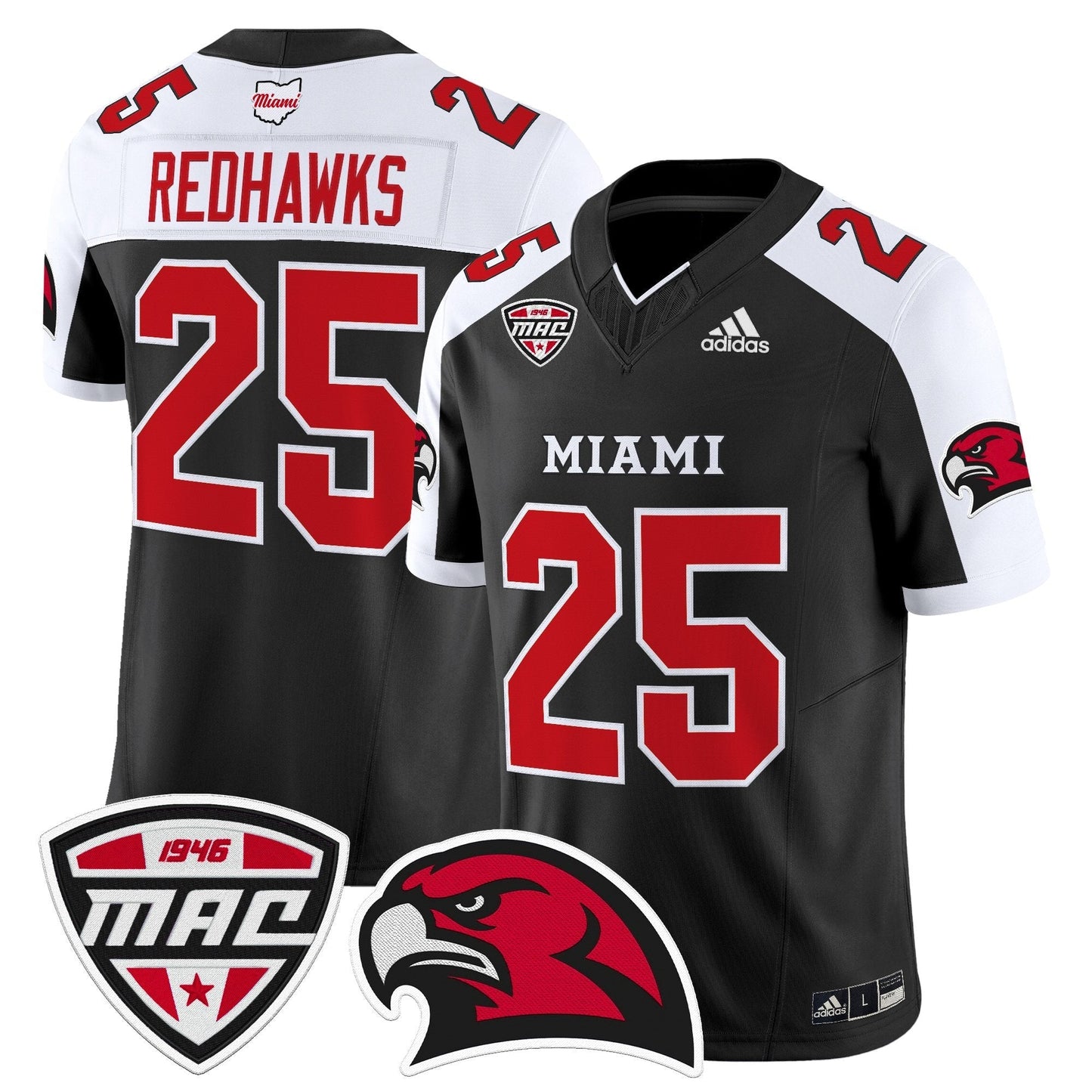 Black Alternate - #25 RedHawks