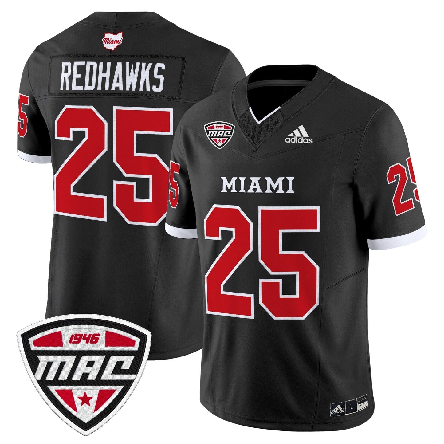 Black - #25 RedHawks