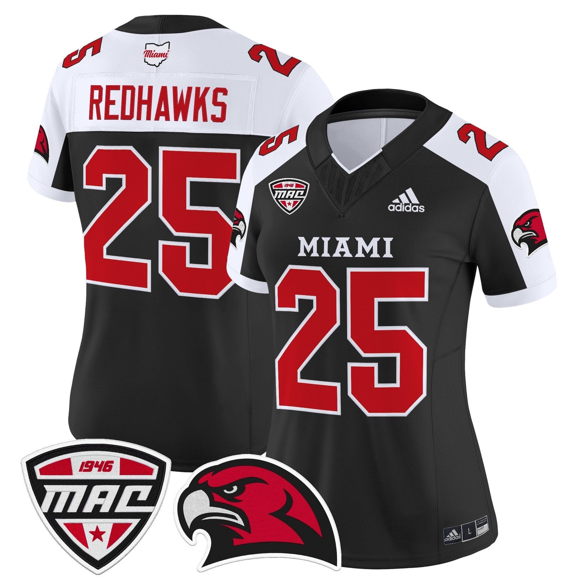 Black Alternate - #25 RedHawks