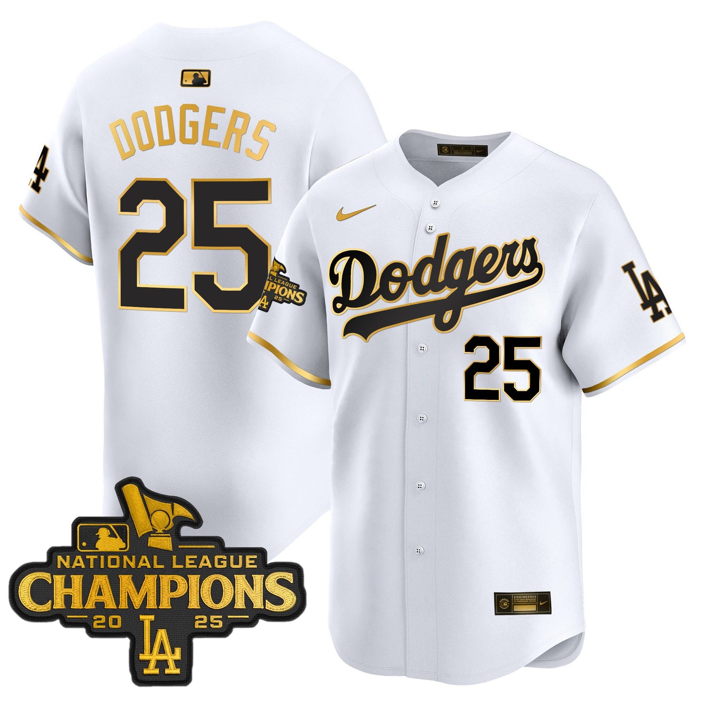 White Gold - #25 Dodgers