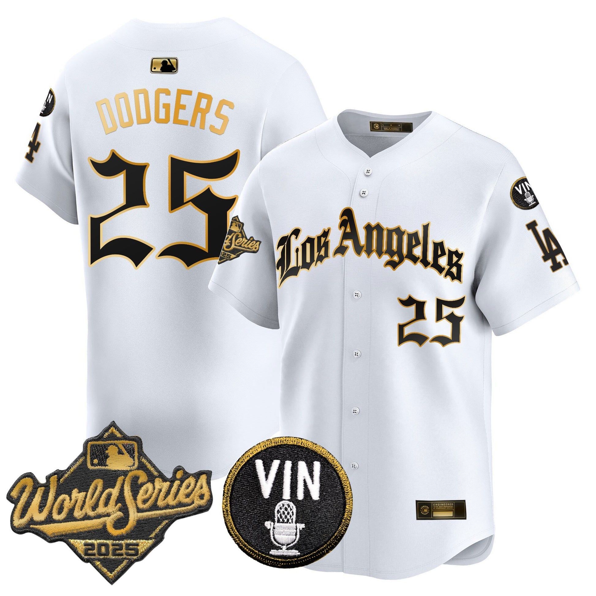 White Gold - #25 Dodgers