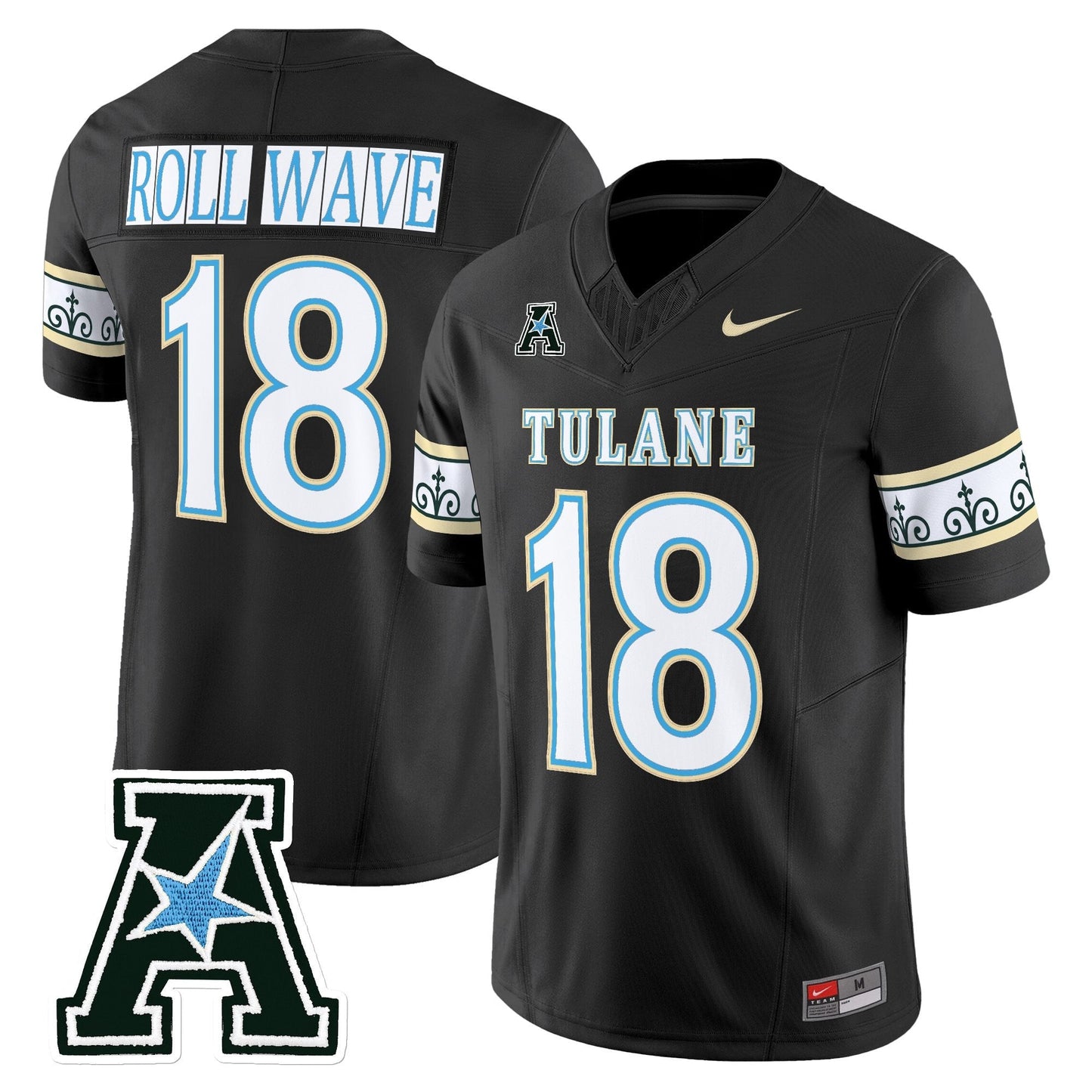 Black - #18 ROLL WAVE