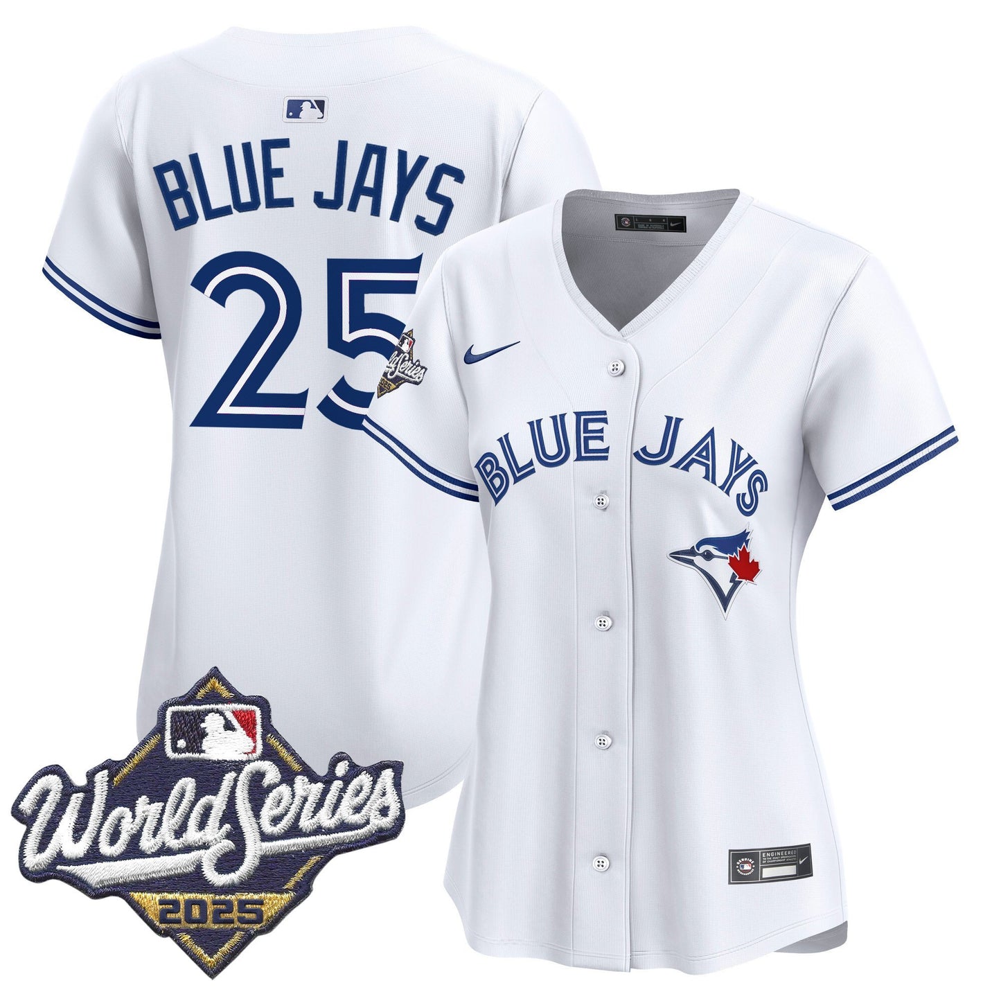 White - #25 Blue Jays