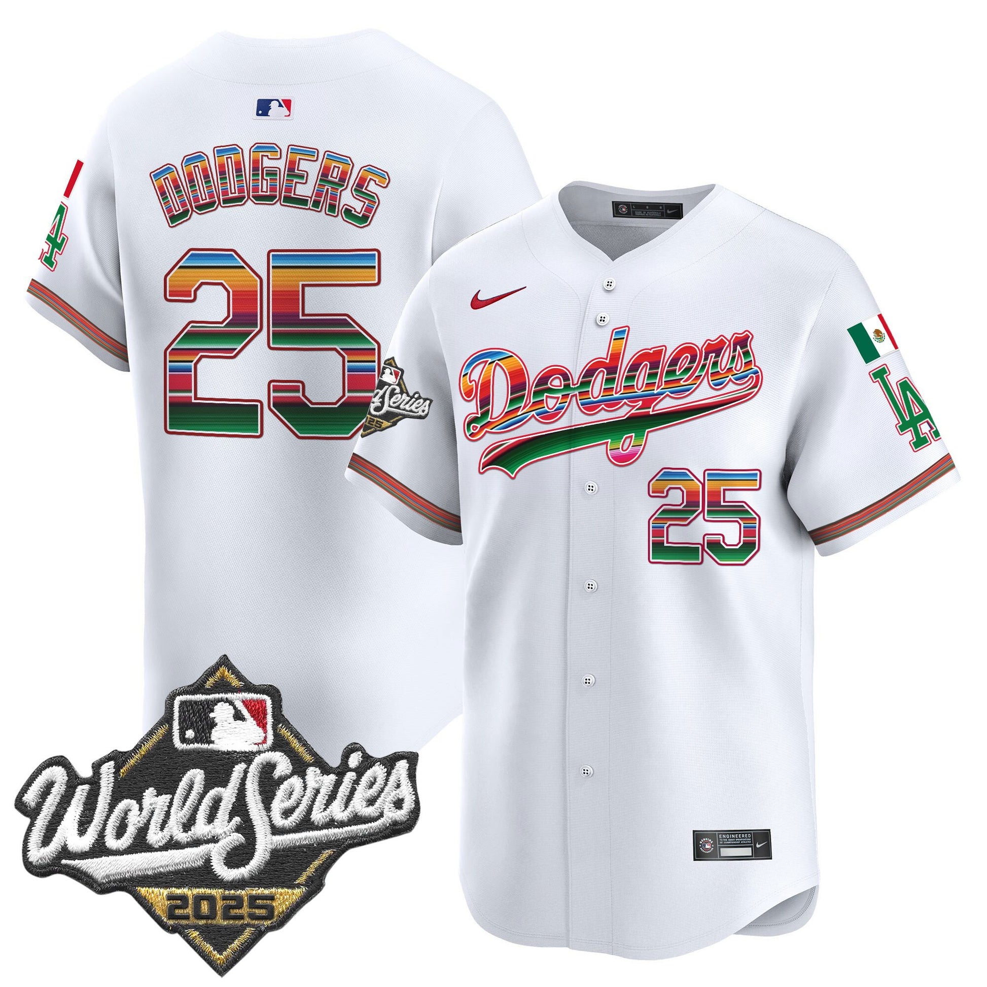 White - #25 Dodgers