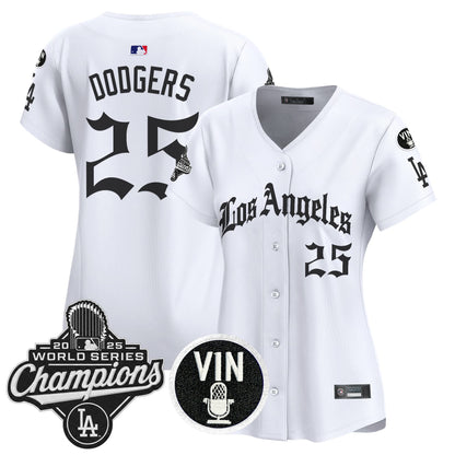 White - #25 Dodgers